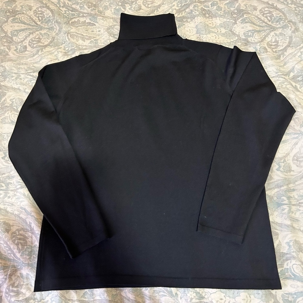 Women’s Vintage Bergdorf Goodman TSE Black Wool Turtleneck Sweater